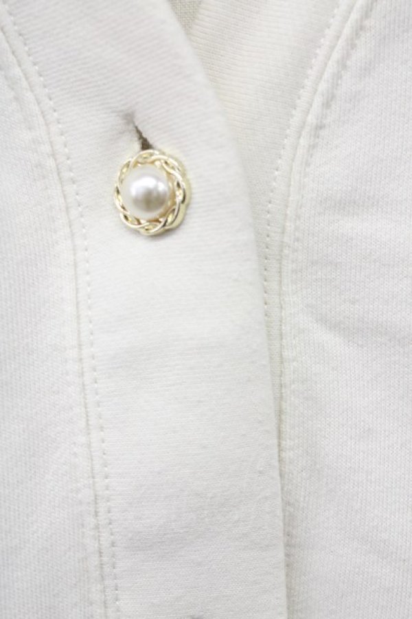 画像4: axes femme POETIQUE / セーラーロングカットカーディガン  ホワイト T-25-10-10-003-AX-TO-SA-ZT255 (4)