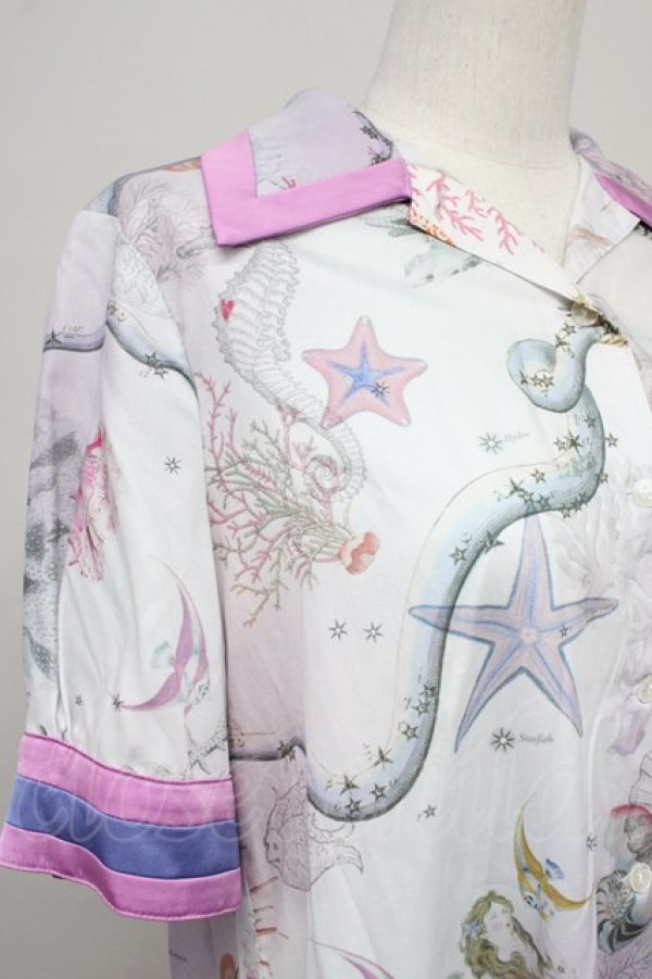 画像5: MILK / sea creaturesシャツワンピース  ピンク T-25-10-10-028-ML-OP-SA-ZT122 (5)