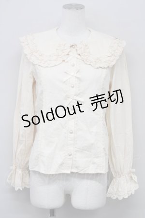 画像: axes femme kawaii / 丸襟コットンブラウス  キナリ T-25-10-10-004-AX-BL-SA-ZT