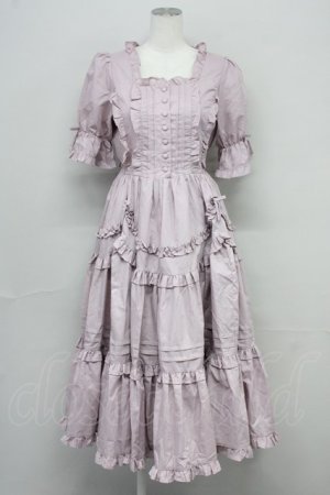 画像: Chalmiere / フリルロングワンピース M ピンク T-25-10-10-031-LO-OP-SA-ZT