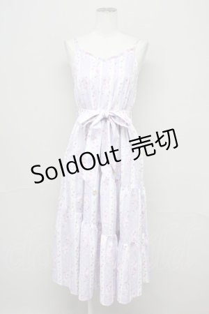 画像: axes femme / ブルーミングサクラキャミワンピース  ラベンダー T-25-10-10-032-AX-OP-SA-ZT