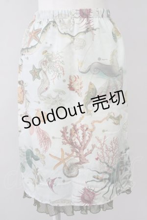 画像: 【SALE】MILK / sea creaturesペチスカート  グリーン T-25-10-10-037-ML-SK-SA-ZT125
