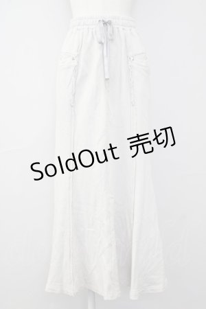 画像: axes femme / スウェットマーメイドスカート  カーキ T-25-10-10-039-AX-PA-SA-ZT125