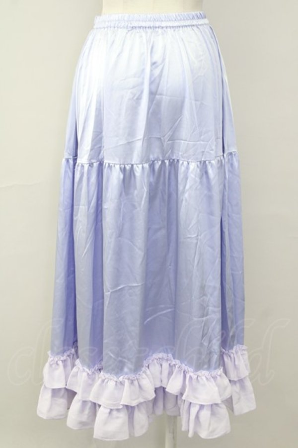 画像2: Chalmiere / ロングフリルペチスカート M ラベンダー T-25-10-10-040-LO-SK-SA-ZT046 (2)