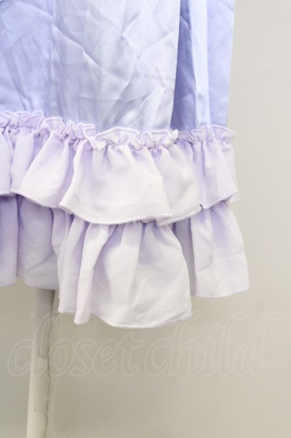 画像4: Chalmiere / ロングフリルペチスカート M ラベンダー T-25-10-10-040-LO-SK-SA-ZT046 (4)