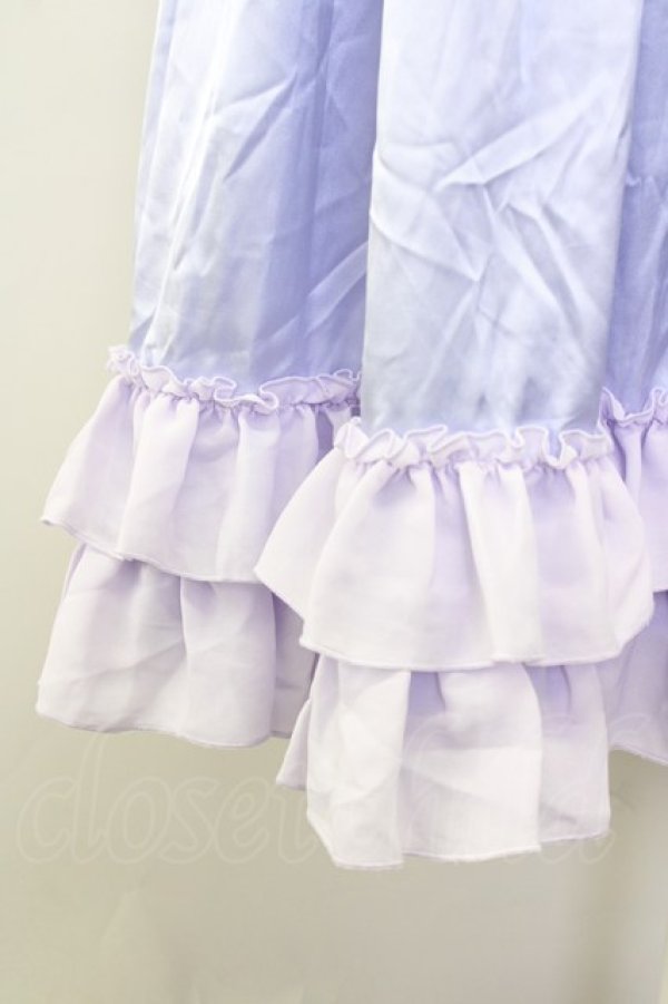 画像3: 【SALE】Chalmiere / ロングフリルペチスカート  ラベンダー T-25-10-10-041-LO-SK-SA-ZT046 (3)