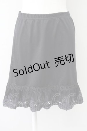 画像: axes femme / オーガンジープチローズペチコート M ブラック T-25-10-10-045-AX-SK-SA-ZT048