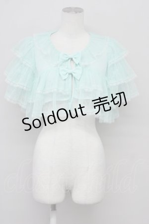 画像: Chalmiere / チュールフリルボレロ M ミント T-25-10-10-007-LO-TO-SA-ZT