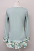 画像2: axes femme / 花柄ロングインナープルオーバー M ミント T-25-10-10-008-AX-TO-SA-ZT255 (2)