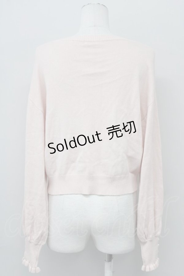 画像2: 【SALE】axes femme / SAKURA刺繍ショートカーディガン  ピンク T-25-10-10-010-AX-TO-SA-ZT255 (2)
