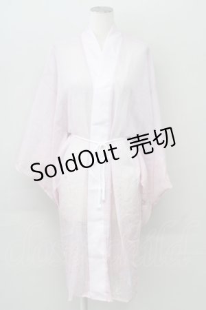 画像: 【SALE】axes femme Kawaii / 桜柄シアー着物風羽織 M ピンク T-25-10-10-013-AX-TO-SA-ZT215