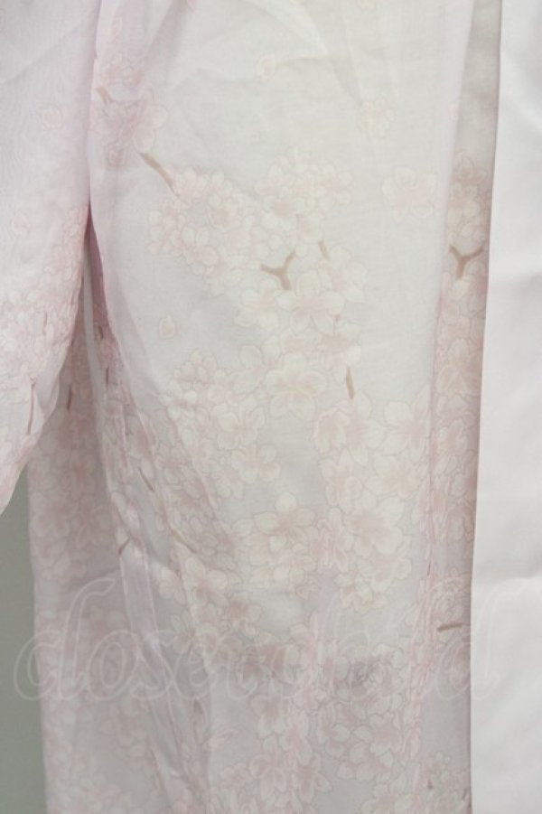 画像4: axes femme kawaii / 桜柄シアー着物風羽織 M ピンク T-25-10-10-013-AX-TO-SA-ZT215 (4)