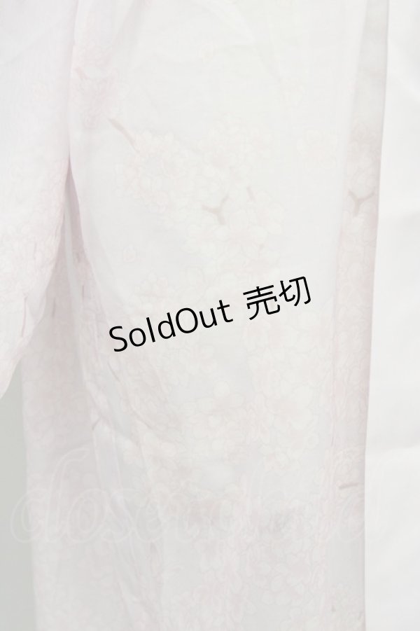 画像4: 【SALE】axes femme Kawaii / 桜柄シアー着物風羽織 M ピンク T-25-10-10-013-AX-TO-SA-ZT215 (4)