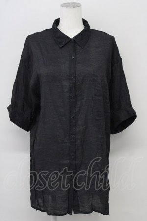 画像: axes femme / カラーシアーシャツ  ブラック T-25-10-10-017-AX-BL-SA-ZT