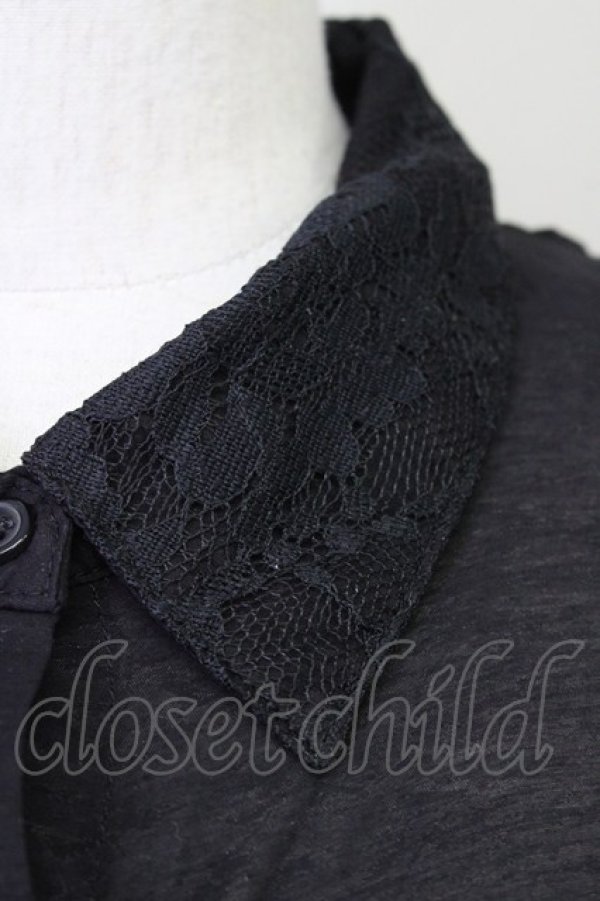 画像5: axes femme / カラーシアーシャツ  ブラック T-25-10-10-017-AX-BL-SA-ZT215 (5)