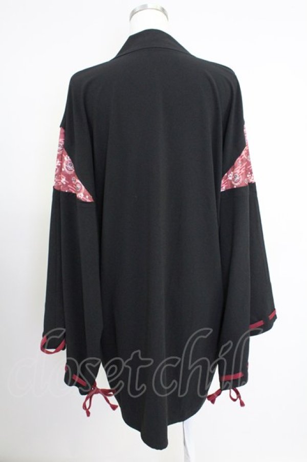 画像2: AXES-X / 陰陽師切替羽織 M 黒 T-25-10-16-006-LO-TO-SA-ZI (2)