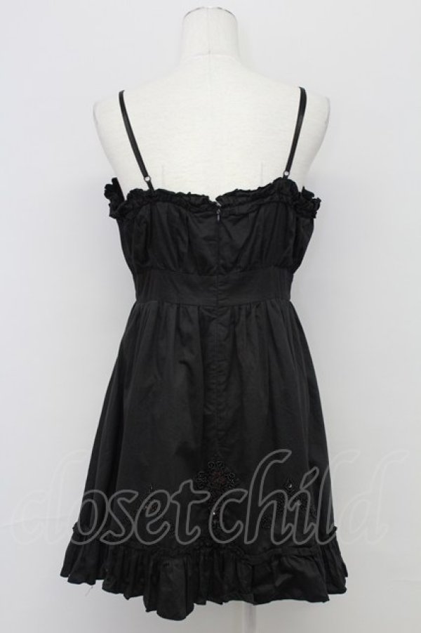 画像2: BPN / クロスビーズ刺繍ベビードール  黒 T-25-10-17-018-GO-TO-SA-ZT341 (2)