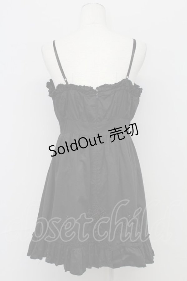画像2: BPN / クロスビーズ刺繍ベビードール  黒 T-25-10-17-018-GO-TO-SA-ZT341 (2)
