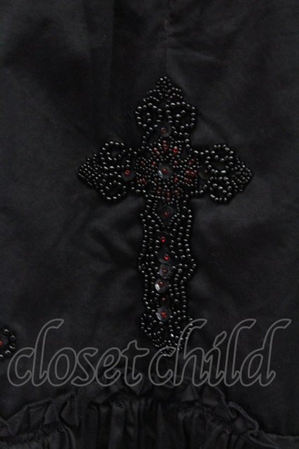 画像3: BPN / クロスビーズ刺繍ベビードール  黒 T-25-10-17-018-GO-TO-SA-ZT341 (3)