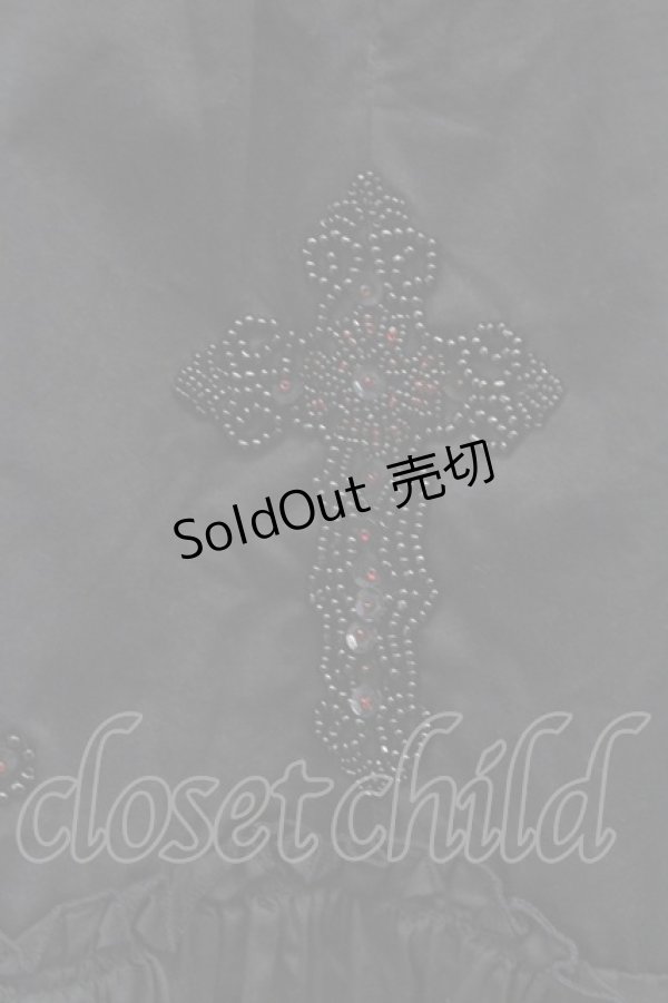 画像3: BPN / クロスビーズ刺繍ベビードール  黒 T-25-10-17-018-GO-TO-SA-ZT341 (3)