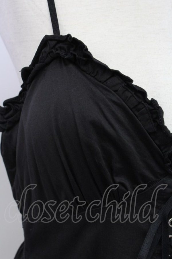 画像4: BPN / クロスビーズ刺繍ベビードール  黒 T-25-10-17-018-GO-TO-SA-ZT341 (4)