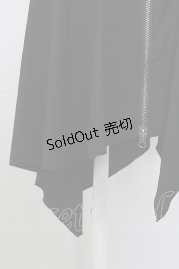 画像5: BPN / フロントZIPノースリーブワンピース  黒 T-25-10-17-019-GO-OP-SA-ZT344 (5)