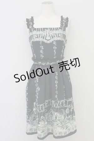 画像: Innocent World / 女王と天使の物語ジャンパースカート  黒 T-25-10-17-020-IW-OP-SA-ZT344