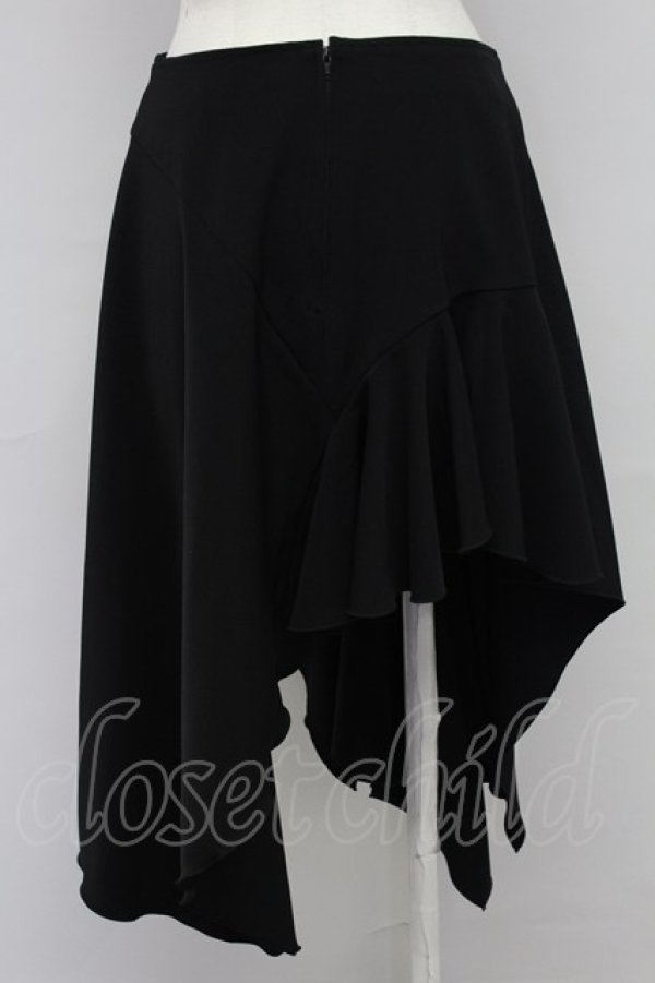 画像2: PRESENCE! / アシンメトリースカート  ブラック T-25-10-17-023-PU-JA-SA-ZT344 (2)