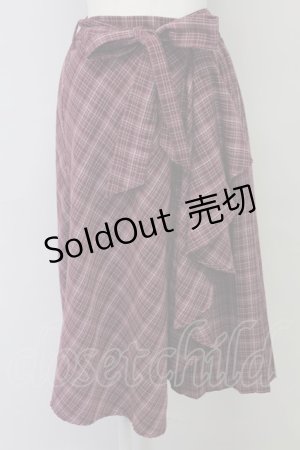 画像: axes femme / プリーツ切替チェックスカート M  T-25-10-17-027-AX-SK-SA-ZT