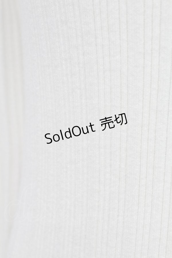 画像5: axes femme / ロゴ刺繍入オフショルニット  シロ T-25-10-17-007-AX-TO-SA-ZT265 (5)