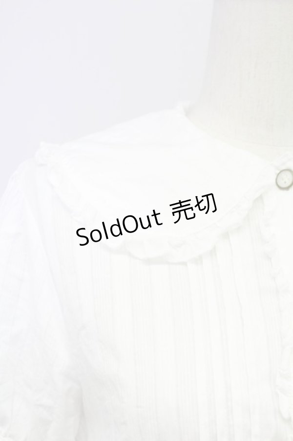 画像3: metamorphose / ピンタックシャツワンピース  白 T-25-10-17-012-ME-OP-SA-ZT252 (3)