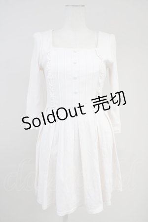 画像: E hyphen world gallery / フリルピンタック長袖ワンピース  ピンク T-25-10-19-022-LO-OP-SA-ZI