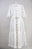 画像1: ANGELIQUE ROSA / 薔薇ボタンワンピース  アイボリー T-25-10-19-023-LO-OP-SA-ZI (1)