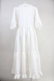 画像2: ANGELIQUE ROSA / 薔薇ボタンワンピース  アイボリー T-25-10-19-023-LO-OP-SA-ZI (2)