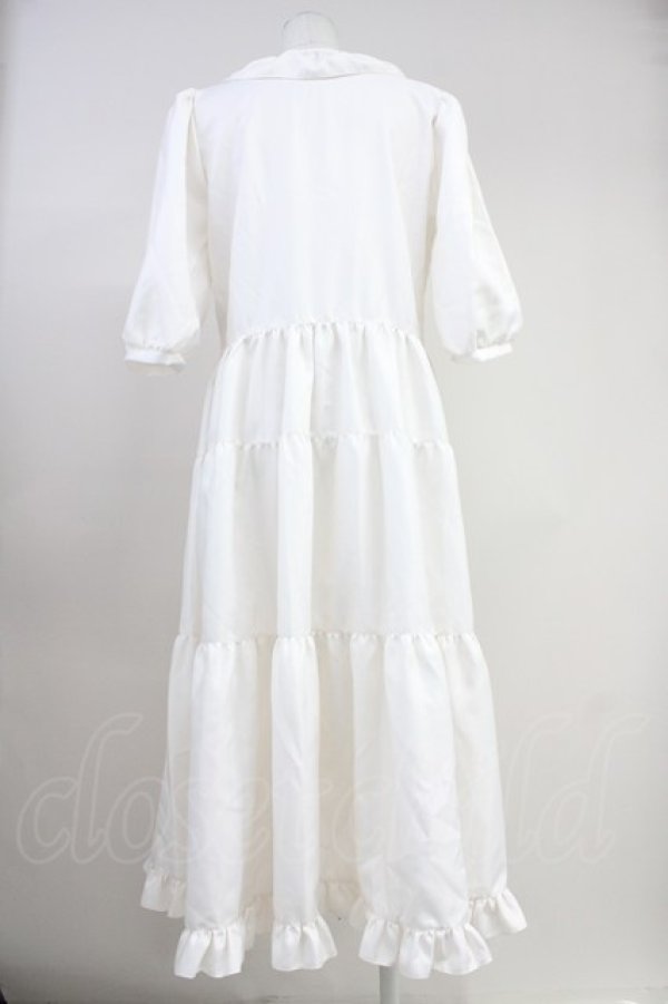 画像2: ANGELIQUE ROSA / 薔薇ボタンワンピース  アイボリー T-25-10-19-023-LO-OP-SA-ZI (2)