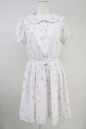 画像: Ank Rouge / VintageRoseプリーツシフォンワンピース  ピンク T-25-10-19-024-CA-OP-SA-ZT