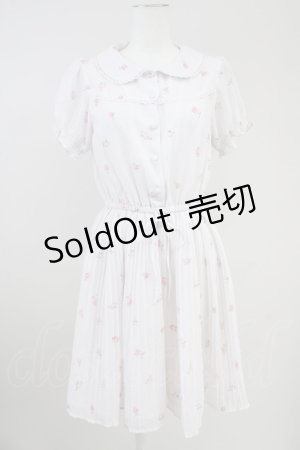 画像: Ank Rouge / VintageRoseプリーツシフォンワンピース  ピンク T-25-10-19-024-CA-OP-SA-ZI