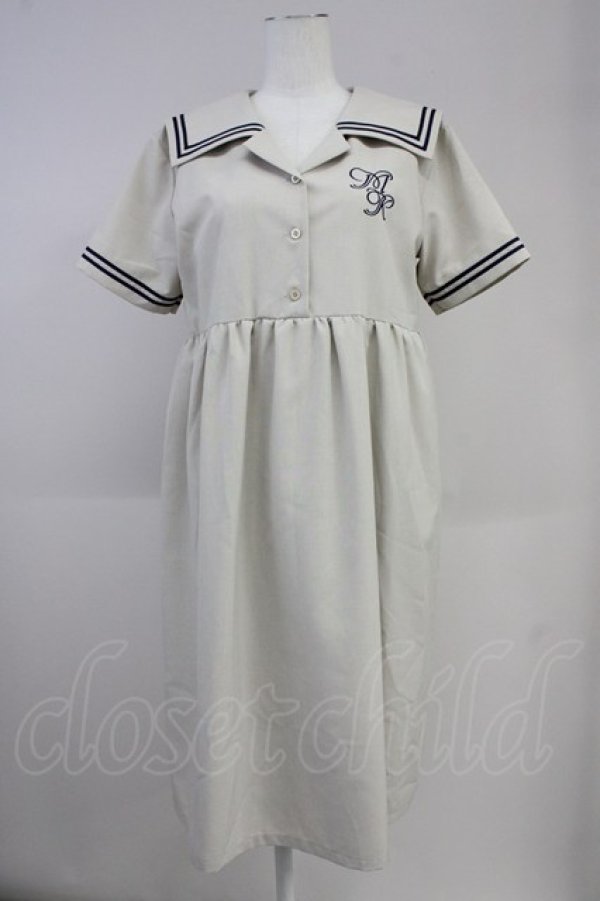 画像1: MILK / Sailorシャツワンピース  ベージュ T-25-10-19-026-ML-OP-SA-ZT (1)