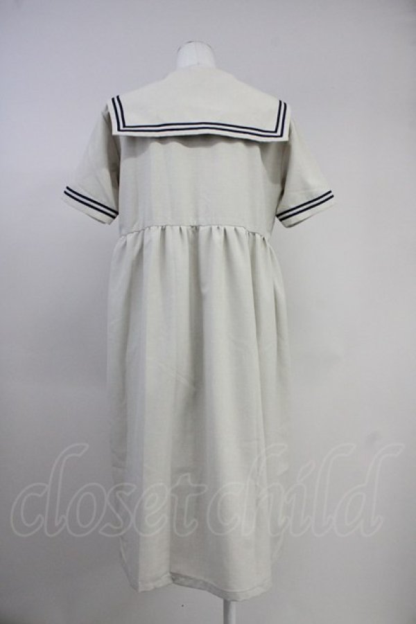 画像2: MILK / Sailorシャツワンピース  ベージュ T-25-10-19-026-ML-OP-SA-ZT (2)