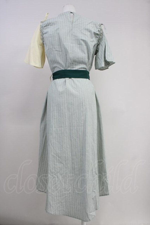 画像2: axes femme / ダブルストライプワンピース  イエロー T-25-10-19-033-AX-OP-SA-ZI (2)