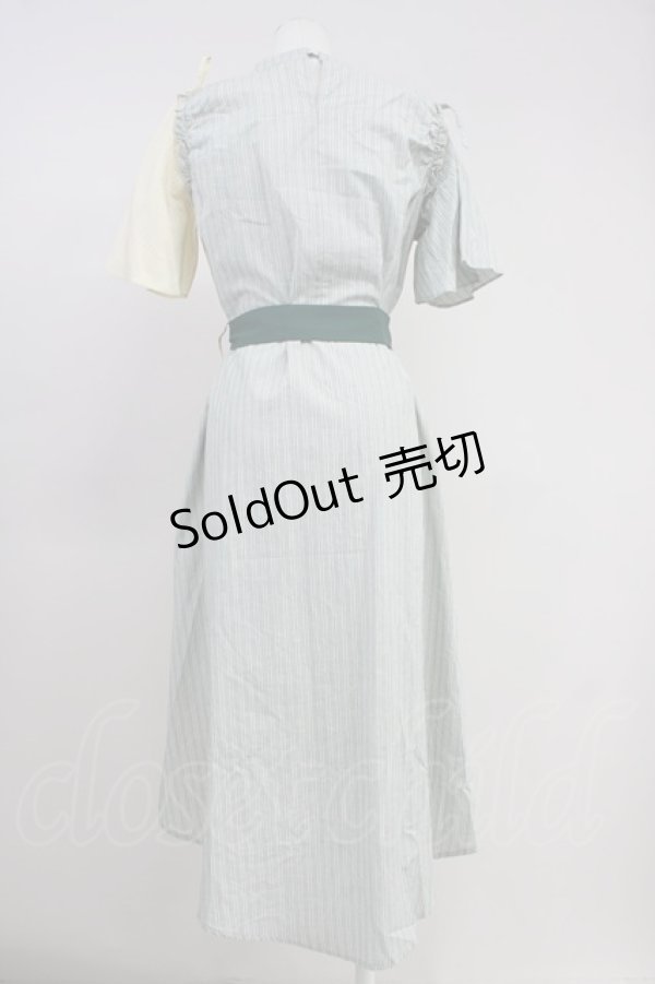 画像2: axes femme / ダブルストライプワンピース  イエロー T-25-10-19-033-AX-OP-SA-ZI (2)