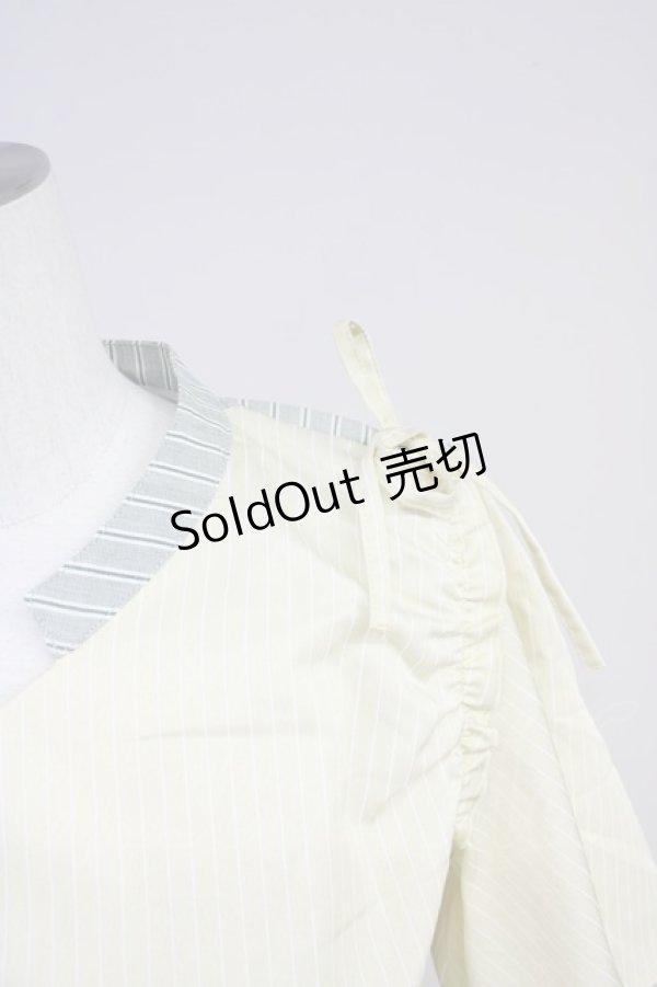 画像4: axes femme / ダブルストライプワンピース  イエロー T-25-10-19-033-AX-OP-SA-ZI (4)