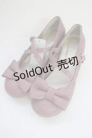 画像: axes femme kawaii / クロスベルトリボンパンプス L ピンク T-25-10-19-048-AX-SH-SA-ZI