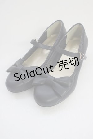 画像: axes femme kawaii / ローヒールリボンパンプス L ネイビー T-25-10-19-049-AX-SH-SA-ZT