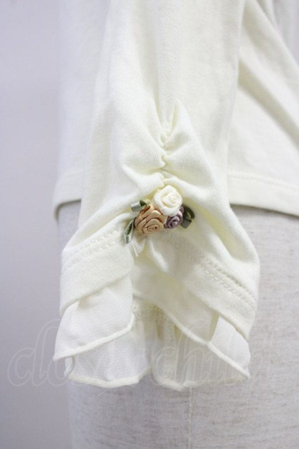 画像5: axes femme / ビジューガーデンインナープルオーバー  アイボリー T-25-10-19-001-AX-TO-SA-ZI (5)