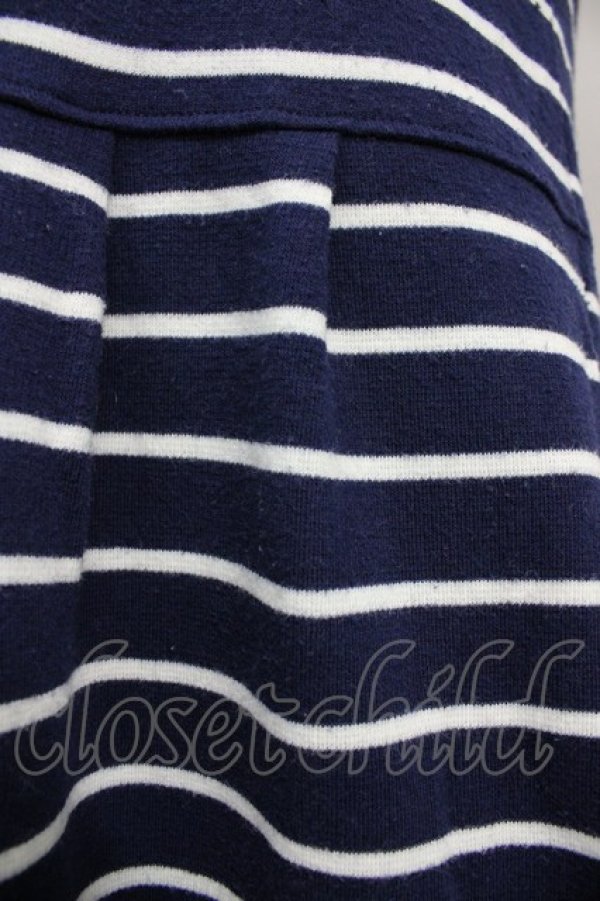 画像7: axes femme / ボーダーカットチュニ  ネイビーＸ白 T-25-10-19-015-AX-OP-SA-ZI (7)