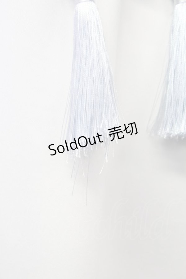 画像5: Jamie エーエヌケー / 龍刺繍タッセルジャージワンピース  サックスＸ白 T-25-10-24-020-LO-OP-SA-ZT (5)