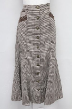 画像: axes femme / センターボタンマーメイドスカート M チャ T-25-10-24-027-AX-PA-SA-ZT