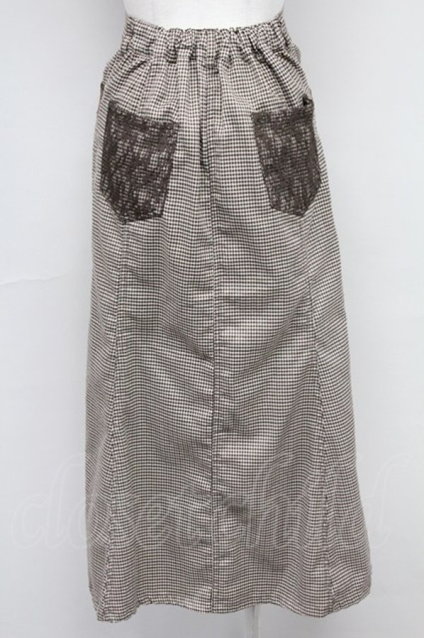 画像2: axes femme / センターボタンマーメイドスカート M チャ T-25-10-24-027-AX-PA-SA-ZT (2)
