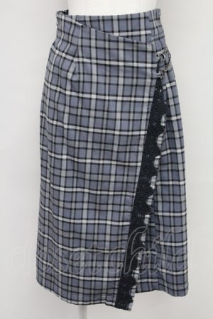 画像: axes femme / サイドプリーツナロースカート  グレー T-25-10-24-029-AX-SK-SA-ZT
